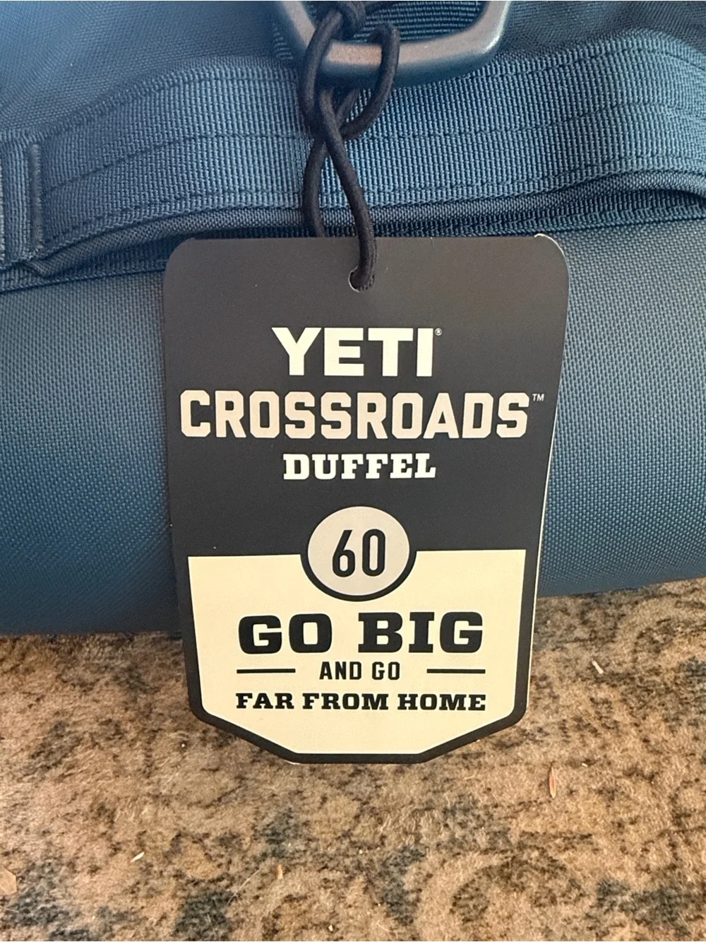 Yeti Black Duffel with Shoulder Strap